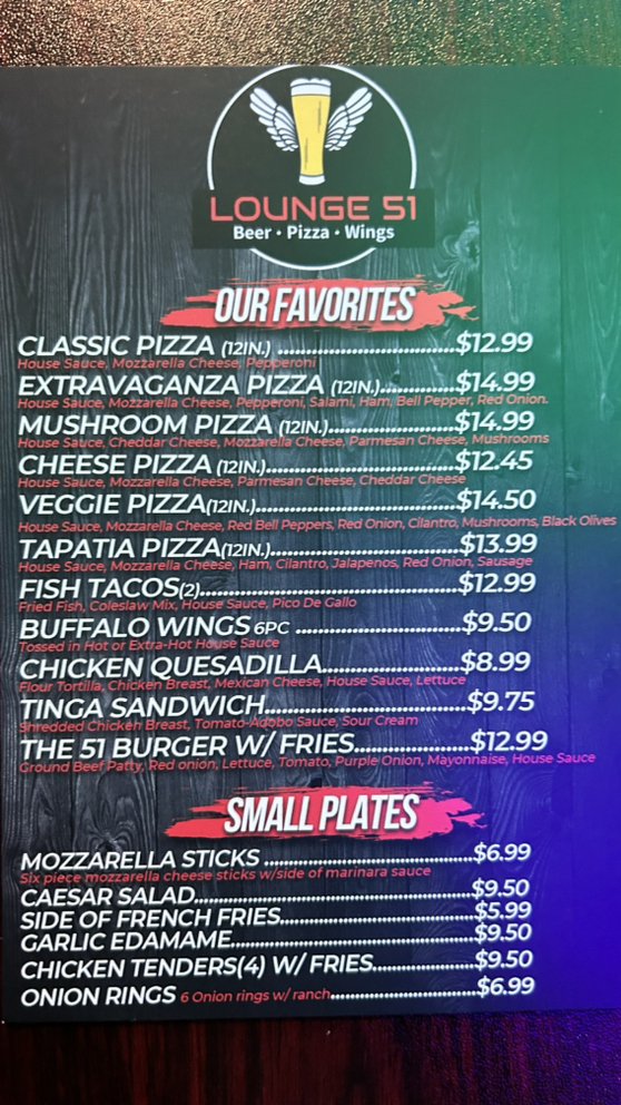 LOUNGE 51 35 Photos 19347 Ventura Blvd, Tarzana, California Pizza