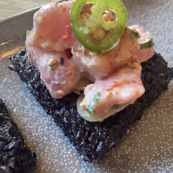 Pacific Catch - 11/4/23 (sat): Serrano Ahi Poke Crispy Rice. Rice needs to be crispier. - Seafood Near Me - Tustin, California Pacific Catch - 11/4/23 (sat): Serrano Ahi Poke Crispy Rice. Rice needs to be crispier. - Seafood Near Me - Tustin, California