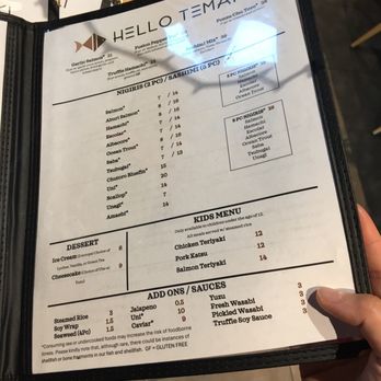 Hello Temaki - Menu - Sushi Bars Near Me - Elk Grove, California Hello Temaki - Menu - Sushi Bars Near Me - Elk Grove, California
