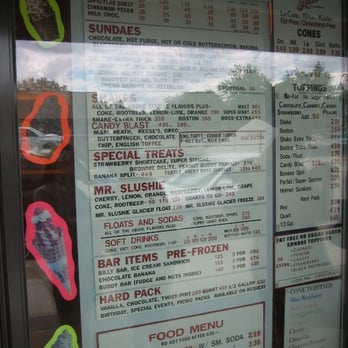 Glenview Dairy Bar - Some of the menu - Ice Cream & Frozen Yogurt Near Me - Glenview, Illinois