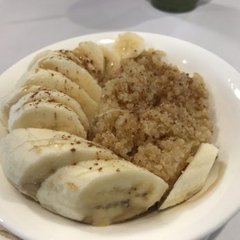Green Healthy Cafe - Power quinoa bowl with bananas, maple syrup, and cinnamon - Cafes Near Me - Lisle, Illinois Green Healthy Cafe - Power quinoa bowl with bananas, maple syrup, and cinnamon - Cafes Near Me - Lisle, Illinois
