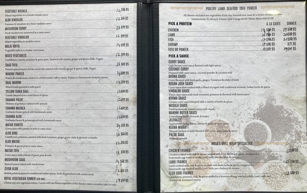 Menu photo 2 India's Grill Los Angeles, CA