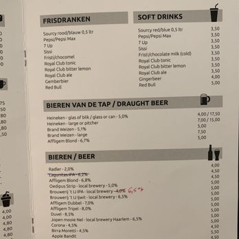 Lunchcafé Dialoog - Drinks menu - Breakfast & Brunch Near Me - Amsterdam, New Hampshire