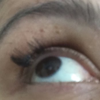 Miracle Browz - This is a picture after some of the false lashes came out, showing how my lashes were missing as well. - Waxing Near Me Miracle Browz - This is a picture after some of the false lashes came out, showing how my lashes were missing as well. - Waxing Near Me