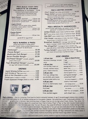 Menu photo 1 Peg's Glorified Ham N Eggs Reno, NV Menu photo 1 Peg's Glorified Ham N Eggs Reno, NV