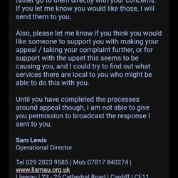 Llamau - Communications showing what a shambles they are.