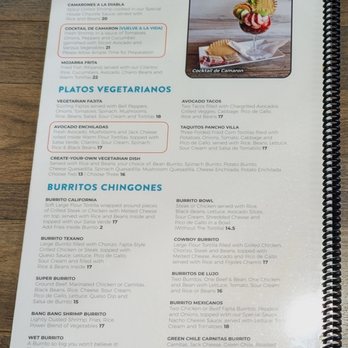 Jose Tequilas - This is page 6 of their Main Menu.  Photo taken January 18, 2025. - Mexican Near Me - Norfolk, Virginia