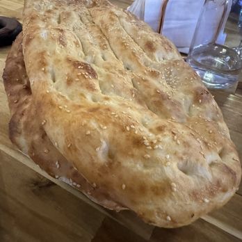 Bosphorus Turkish Cuisine - complimentary bread that comes w/ each mix grill - Turkish Near Me - North York, Ontario