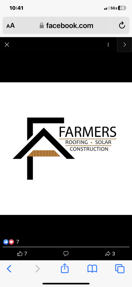 Slide of Farmers Roofing