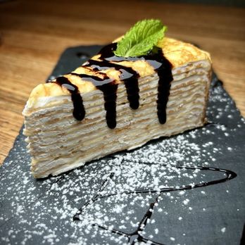 Blue Fin Japanese Restaurant - Vanilla crepe cake - Sushi Bars Near Me - Middleton, Massachusetts Blue Fin Japanese Restaurant - Vanilla crepe cake - Sushi Bars Near Me - Middleton, Massachusetts