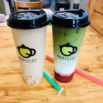 QualiTea - Oolong mikk tea with mango star jelly & matcha blossom milk-tea - Bubble Tea Near Me - San Francisco, California QualiTea - Oolong mikk tea with mango star jelly & matcha blossom milk-tea - Bubble Tea Near Me - San Francisco, California