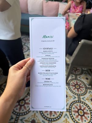 Menu photo 8 Marisi La Jolla, CA
