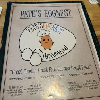 Pete's Egg Nest - Breakfast & Brunch Near Me - Seattle, Washington Pete's Egg Nest - Breakfast & Brunch Near Me - Seattle, Washington