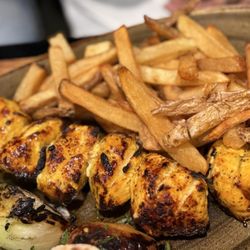 Ravagh Persian Grill - Chicken Shish Kebob (Dinner) With fries