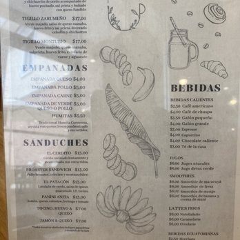 Taza Dorada - Menú página uno - Cafes Near Me - Newark, New Jersey