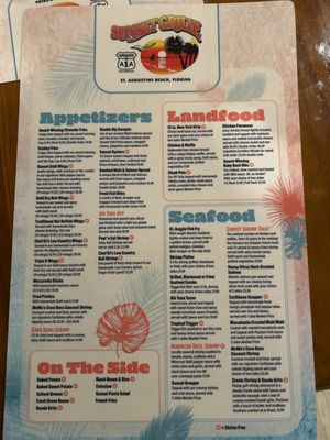 Menu photo 1 Sunset Grille Saint Augustine, FL