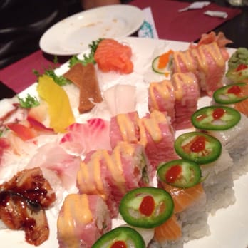 Yamato Sushi House - Sashimi, unknown roll and kiss on fire - Sushi Bars Near Me - Elm Grove, Wisconsin Yamato Sushi House - Sashimi, unknown roll and kiss on fire - Sushi Bars Near Me - Elm Grove, Wisconsin
