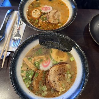 Ichiddo Ramen - Char Siu Ramen (front), Spicy Miso Ramen (back) - Ramen Near Me - Franklin, Tennessee Ichiddo Ramen - Char Siu Ramen (front), Spicy Miso Ramen (back) - Ramen Near Me - Franklin, Tennessee
