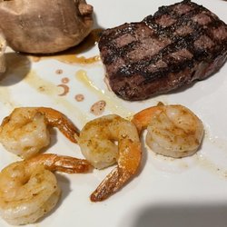 Angus Branch Steakhouse - Surf and turf with a sweet potato