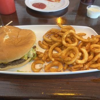 The Burger Spot - Bacon cheeseburger with curly fries - Burgers Near Me - Waxahachie, Texas The Burger Spot - Bacon cheeseburger with curly fries - Burgers Near Me - Waxahachie, Texas