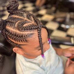 Bunny The Barber - Girls braided updo