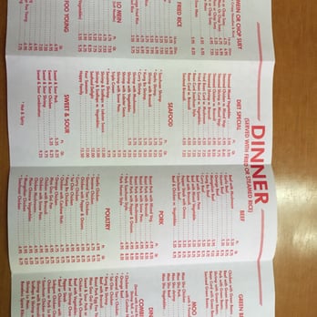 Hong Kong House - Clear updated dinner menu - Chinese Near Me - Virginia Beach, Virginia