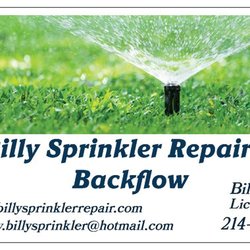 Billy Sprinkler Repair