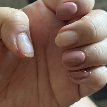 Milano Nail Spa - left hand, thumb and middle popped off, pointer finger popped off, glued back on with nail glue - Nail Salons Near Me - Bakersfield, California Milano Nail Spa - left hand, thumb and middle popped off, pointer finger popped off, glued back on with nail glue - Nail Salons Near Me - Bakersfield, California