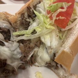 Steak and cheese sub. Let and tomato on the side. Was great.