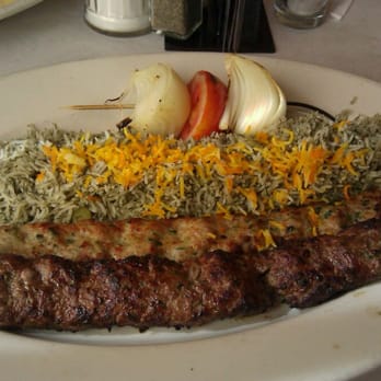 New Reza's Restaurant - Lamb & chicken koubideh with dill rice. - Buffets Near Me - Oak Brook, Illinois