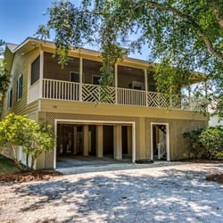 The Lachicotte - This 4 bedroom, 3 bath raised beach house is located on a large corner lot just 4 blocks from the beach.