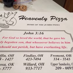 Aj's Heavenly Pizza - The box