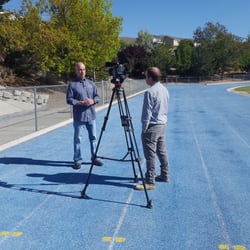 McQueen High School - Randy being interview