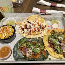 Taco Trio - Any 3 Tacos with Mini Esquite
