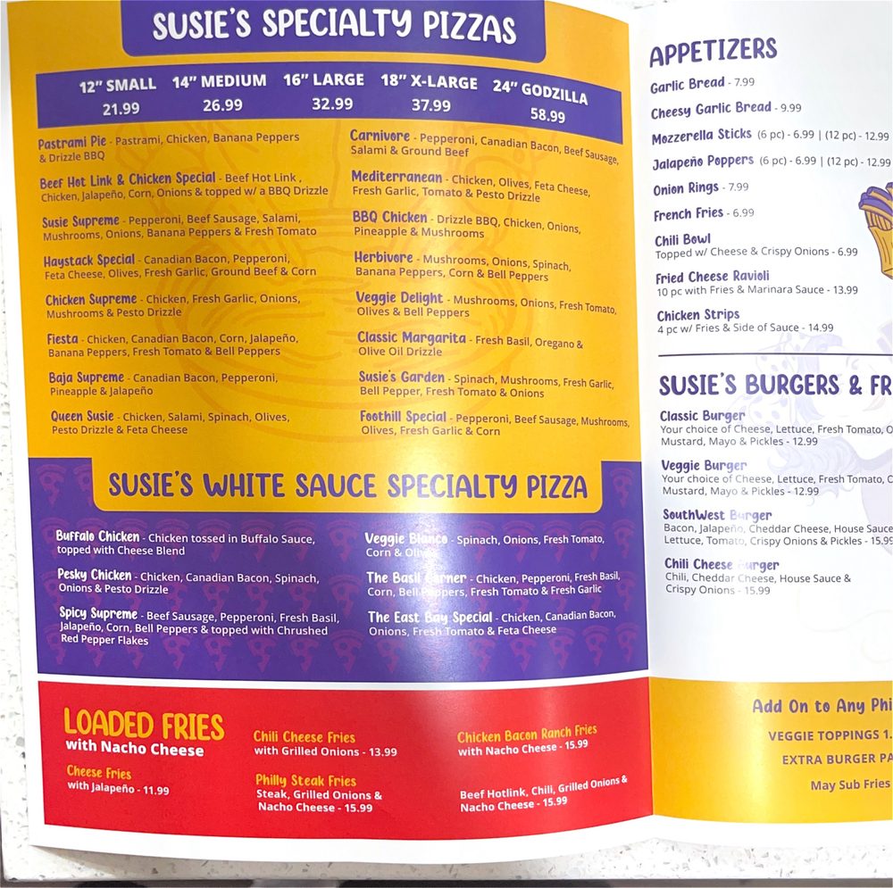 Susie Q’s Pizza
