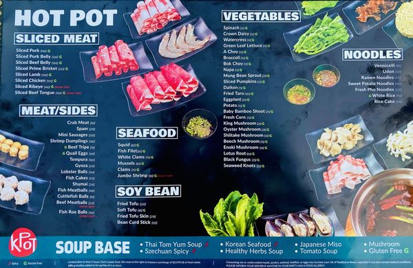 Menu photo 7 KPOT Korean BBQ & Hot Pot Roanoke, VA Menu photo 7 KPOT Korean BBQ & Hot Pot Roanoke, VA