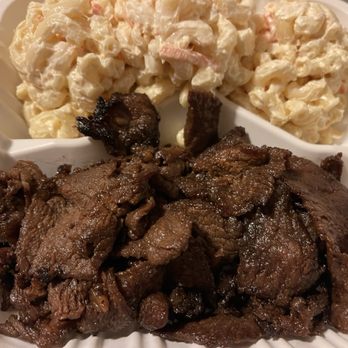 Ono Hawaiian BBQ - BBQ Beef with all Mac Salad - Hawaiian Near Me - San Leandro, California Ono Hawaiian BBQ - BBQ Beef with all Mac Salad - Hawaiian Near Me - San Leandro, California