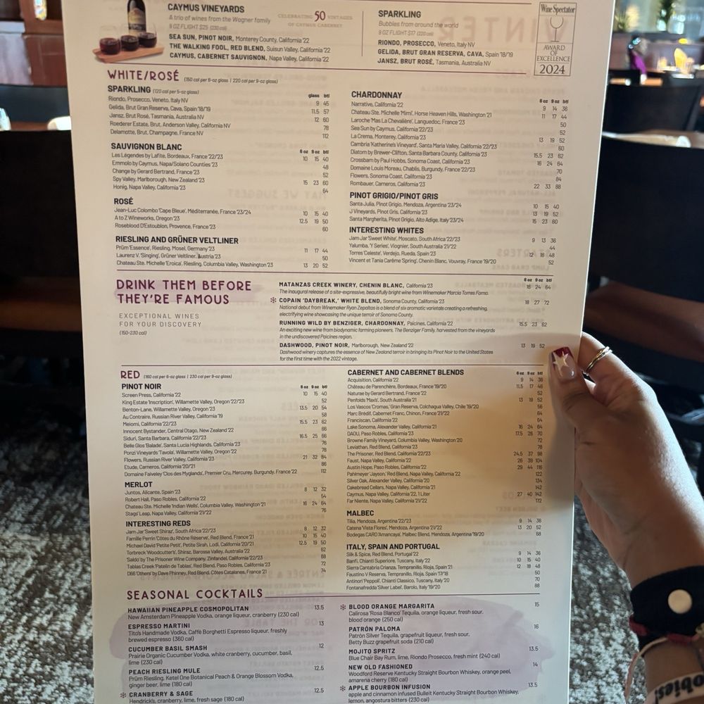 Seasons 52 - Drink Menu - New American Near Me - Houston, Texas Seasons 52 - Drink Menu - New American Near Me - Houston, Texas