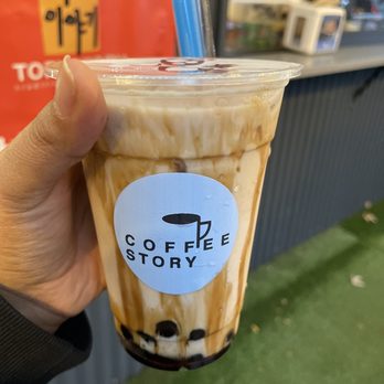 Coffee Story - Brown Sugar Milk Tea - Coffee & Tea Near Me - Flushing, New York