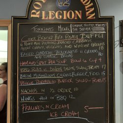 Royal Canadian Legion Branch 92 - Sample Menu of our food from Kat's Kitchen open on Friday and Saturday nights from 5:00pm - 8:00pm
