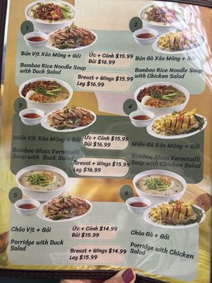 Menu photo 1 Bun Vit Thanh Da Westminster, CA