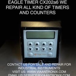 Eagle signal CX202 Timer/Counter. We repair all types of industrial electronics instruments.