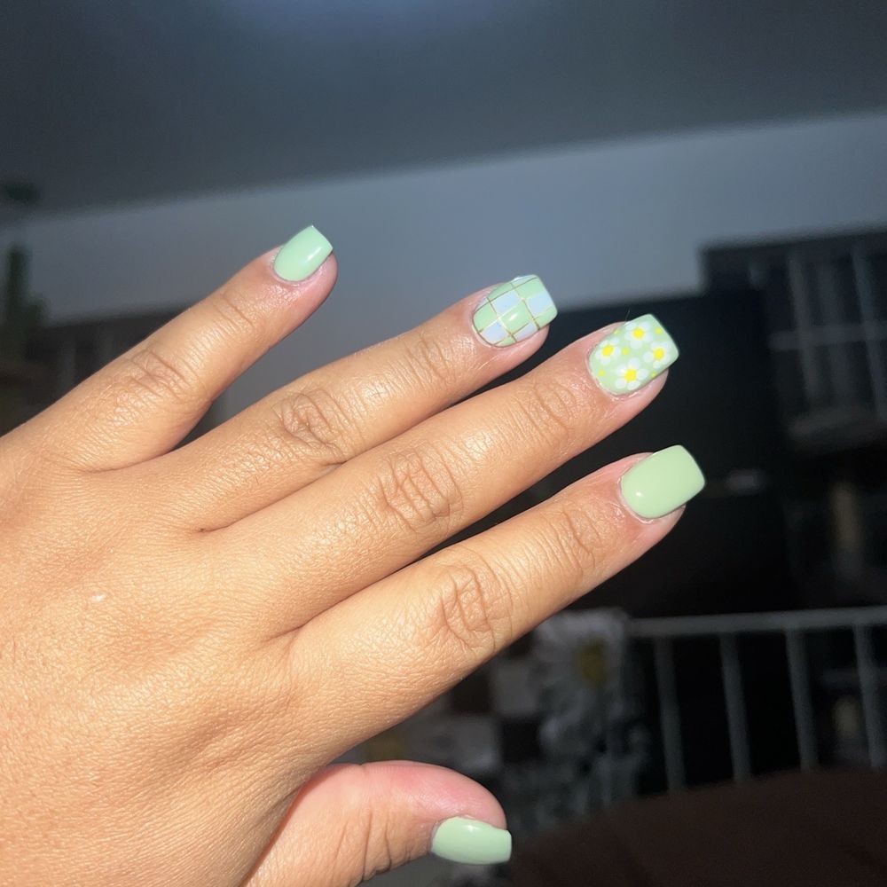 Sky Nails - Sage with flash. - Nail Salons Near Me - El Monte, California Sky Nails - Sage with flash. - Nail Salons Near Me - El Monte, California