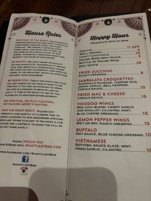 Menu photo 3 The Shady Lady Saloon Sacramento, CA Menu photo 3 The Shady Lady Saloon Sacramento, CA