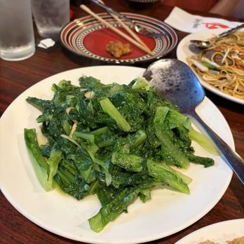 Spicy House - A Choy with garlic - Asian Fusion Near Me - Austin, Texas