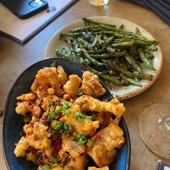 Wu Chow - Sichuan Deep-Fried Chicken and Dry Fried Local Green Beans - Dim Sum Near Me - Austin, Texas Wu Chow - Sichuan Deep-Fried Chicken and Dry Fried Local Green Beans - Dim Sum Near Me - Austin, Texas