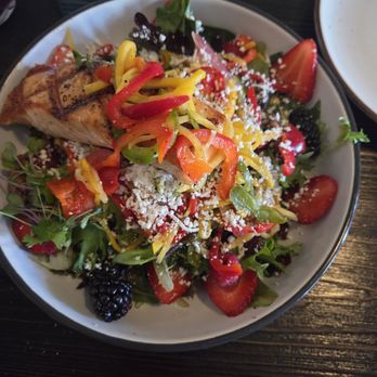 Sol Agave - Salmon and Berry salad. - Mexican Near Me - San Juan Capistrano, California Sol Agave - Salmon and Berry salad. - Mexican Near Me - San Juan Capistrano, California