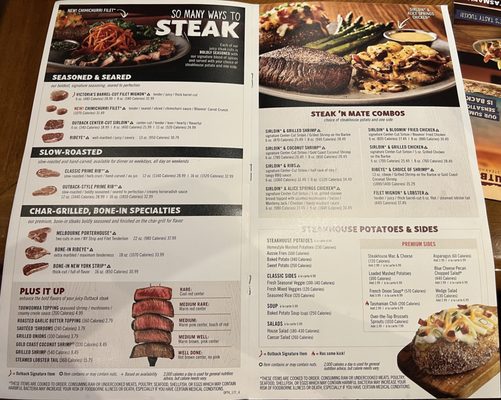 Menu photo 3 Outback Steakhouse Bayside, NY Menu photo 3 Outback Steakhouse Bayside, NY
