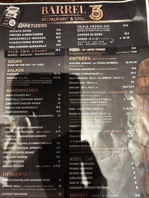 Menu photo 3 Barrel 53 Lexington-Fayette, KY