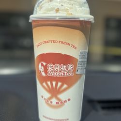 MoonTea - Jasmine milk tea with whipped cream and pecans